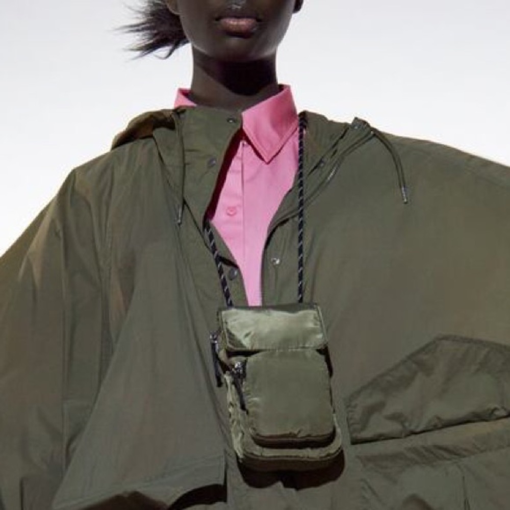 NWT Zara Phone Case Bag - Army Green